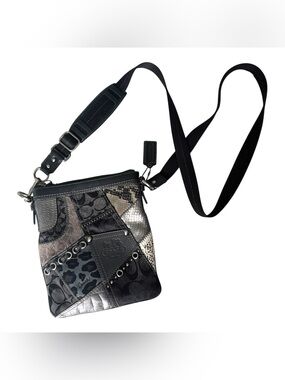 Coach Vintage Animal Print Crossbody Patchwork Purse